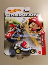 Hot Wheels Mario Kart Baby Mario B-Dasher - Scala 1:64 - Nuovo
