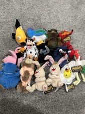 Lot of 14 Vintage Meanies Series 2 Plush w/ Tags Rare Collectible Bears - 805