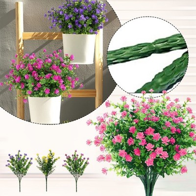 Künstliche Blumen UV beständig Kunststoff Kunstpflanzen In/Outdoor Haus Garten
