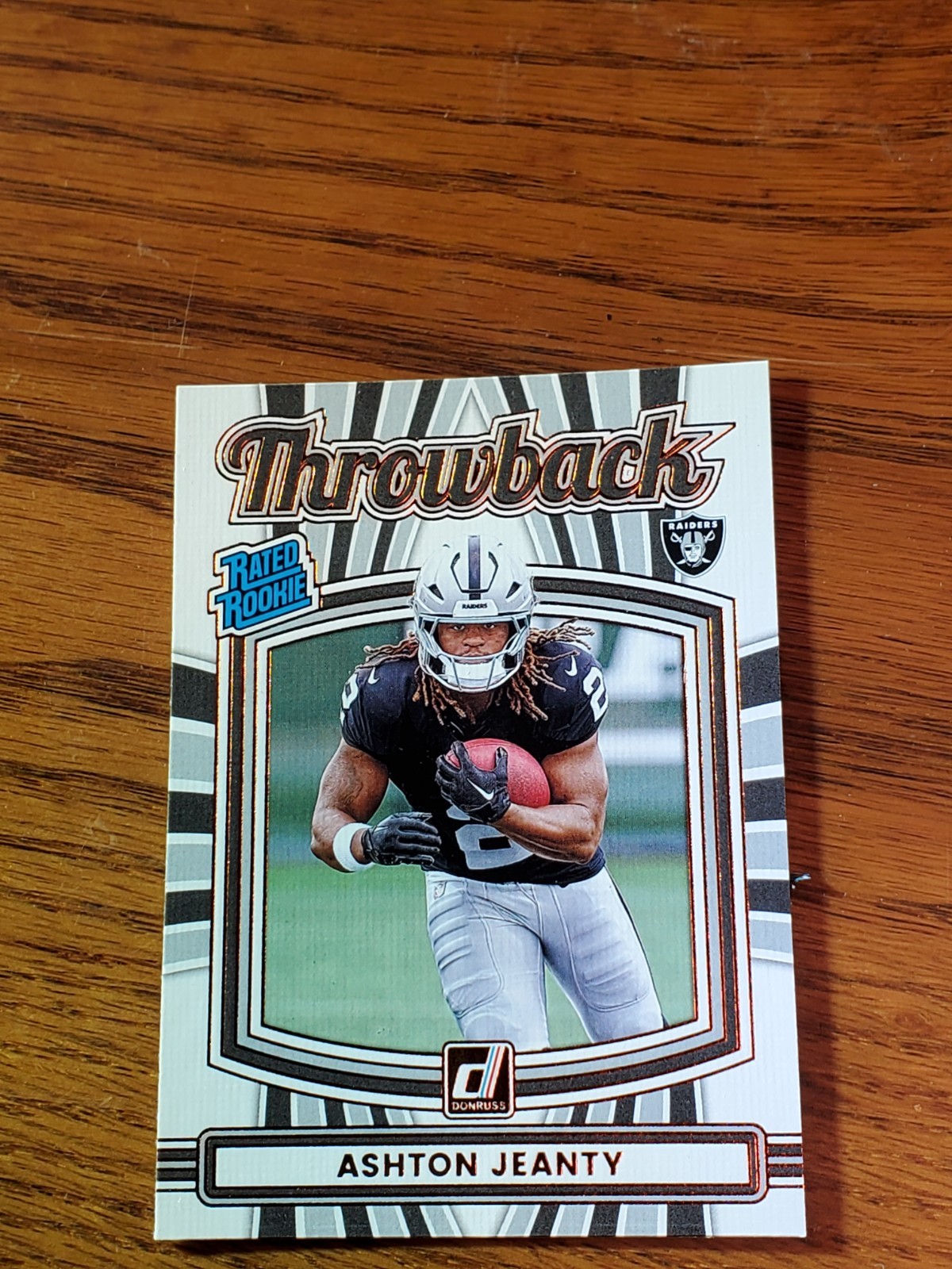 2025 Donruss Rated Rookie Throwback Ashton Jeanty #6 (RC)