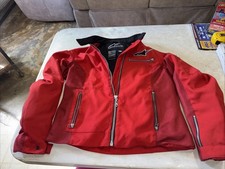 Alpinestars Stella Dark Red Padded Arms Jacket Size Lg W/ Padding