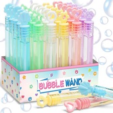 Pastel Bubble Wands 30-Pack: Fun Party Decorations  Gifts for