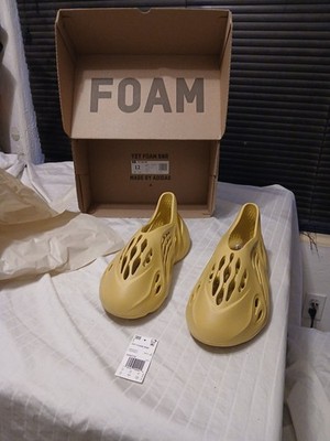 Adidas Yeezy Foam RNNR Runner Sulfur Size 12 GV6775 Brand New In Box Ships ASAP