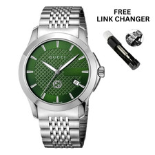 Gucci G-Timeless YA1264108 Men’s Swiss Quartz Stainless Steel Green Dial 38mm