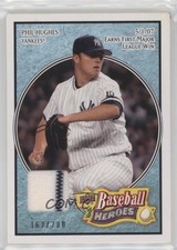2008 Upper Deck Baseball Heroes Light Blue Memorabilia 162/200 Phil Hughes 0zv5