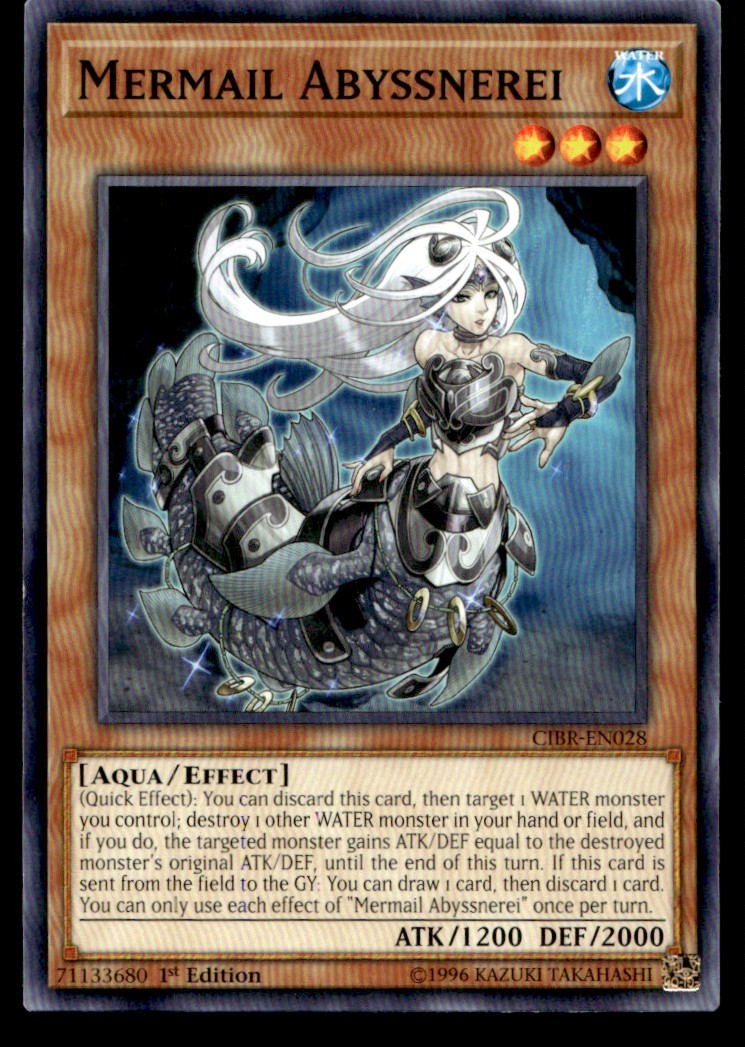 Mermail Abyssnerei - CIBR-EN028 - 1st Edition - YuGiOh