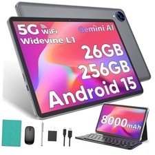 2026 Android 15 Tablet with Keyboard, 26GB RAM, 256GB ROM 2TB Expand , 10 Green