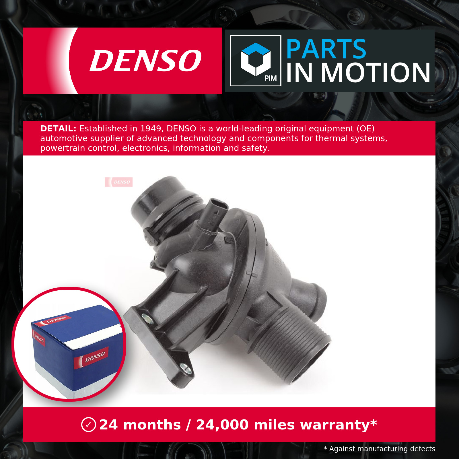 Coolant Thermostat fits BMW 220 F22, F23 2.0 13 to 21 Denso 11537588257 Quality - Image 9