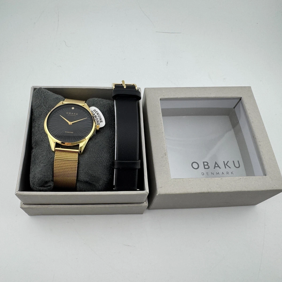 Obaku harmony ladies mother of pearl purple leather dress watch NEW BATTERY Brooklyn Park Slope | Purple & Black Watch | Men main image 2