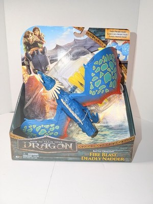 How to Train Your Dragon Battle Dragons FIRE BLAST DEADLY NADDER 10in Figure New