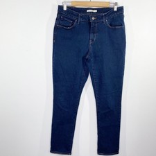 Levi's Classic Mid Rise Skinny Dark Wash Blue Denim Jeans Women's Size 14M 32x30