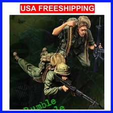 1:35 Scale Resin Soldier Assembly Model Kit GK Figure modeling US Army 2 Peop...