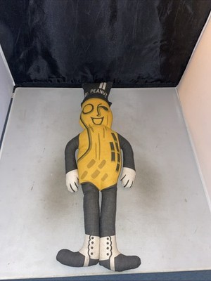 Vintage Mr. Peanut 20 Zoll Plüschpuppe Pflanzgefäße Werbung Maskottchen Spielzeug Sammlerstück