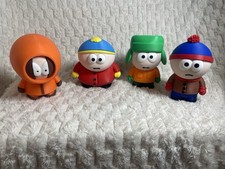 South Park Figures Kenny Cartman Kyle Stan Plastic Multicolor TV Shows Set of 4