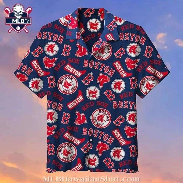 Boston Baseball Patriotic Baseball Hawaiian Shirt , Gift for Fan