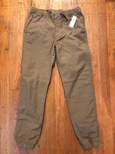 Gap Kids Boys Stretch Twill Jogger Size XL 14/16 Khaki Pants NWT NEW