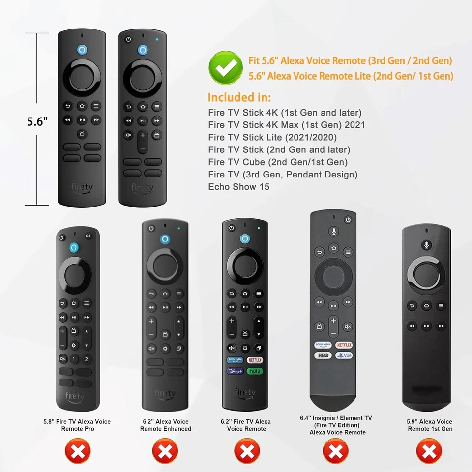 Remote Case for Fire TV Stick 4K Max/Fire TV Stick 3rd 2021 Anti-Slip Soft Cover - Image 2 of 4