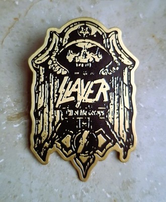 PIN / BADGE / ANSTECKER -- SLAYER -- TRASH METAL