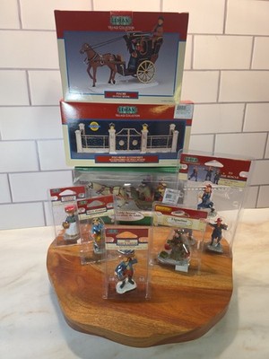 LEMAX VILLAGE Vintage Variety of Figurines & Accessories Lot of 8 Pack Brand New
