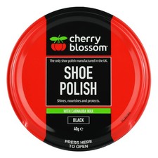 Cherry Blossom Shoe Polish | Black | 40g | Traditional British shoe polish ad...