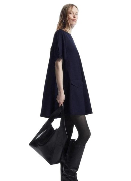 Women COS Dress Purple Wool XL