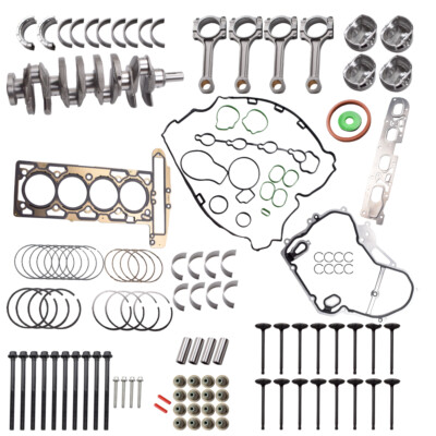 2.4L Engine Rebuild Piston Gasket Kit w/ Crankshaft Rods For Buick Chevrolet GMC