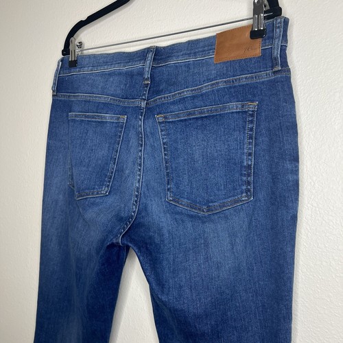 J. Crew 9" High-Rise Toothpick Eco Skinny Jean Ocean Blue Wash AJ471 Sz 32 NWT - Picture 10 of 15