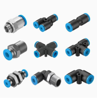 FESTO-QST-1/8-8 10PC NEW T-type gas pipe connector