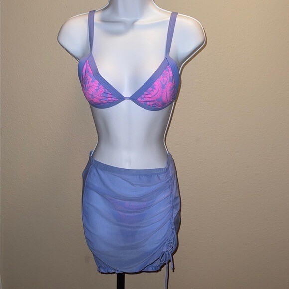 NWOT TiniBikini Purple and Pink Bikini Swimsuit Piece Set Size S