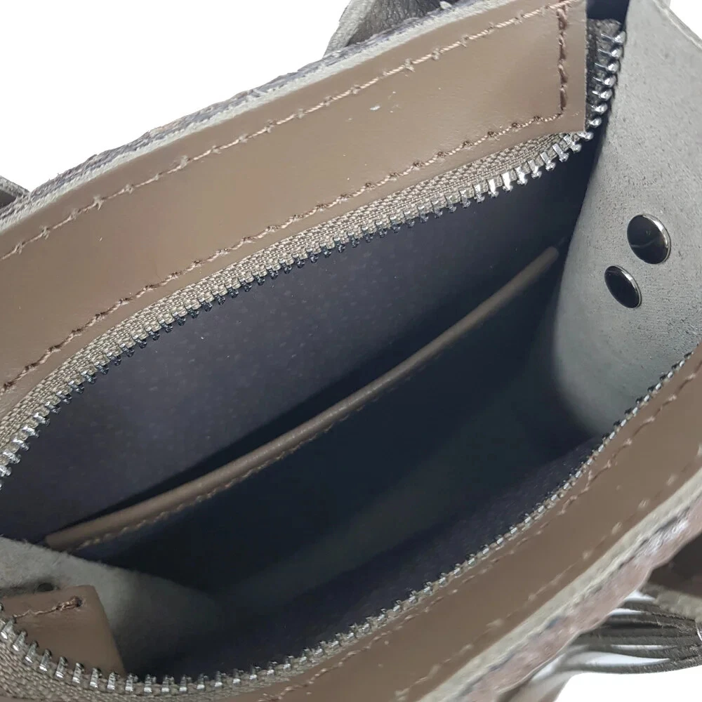 COACH Borsa a mano donna in VERA PELLE fatta a mano tracolla marrone tracolla