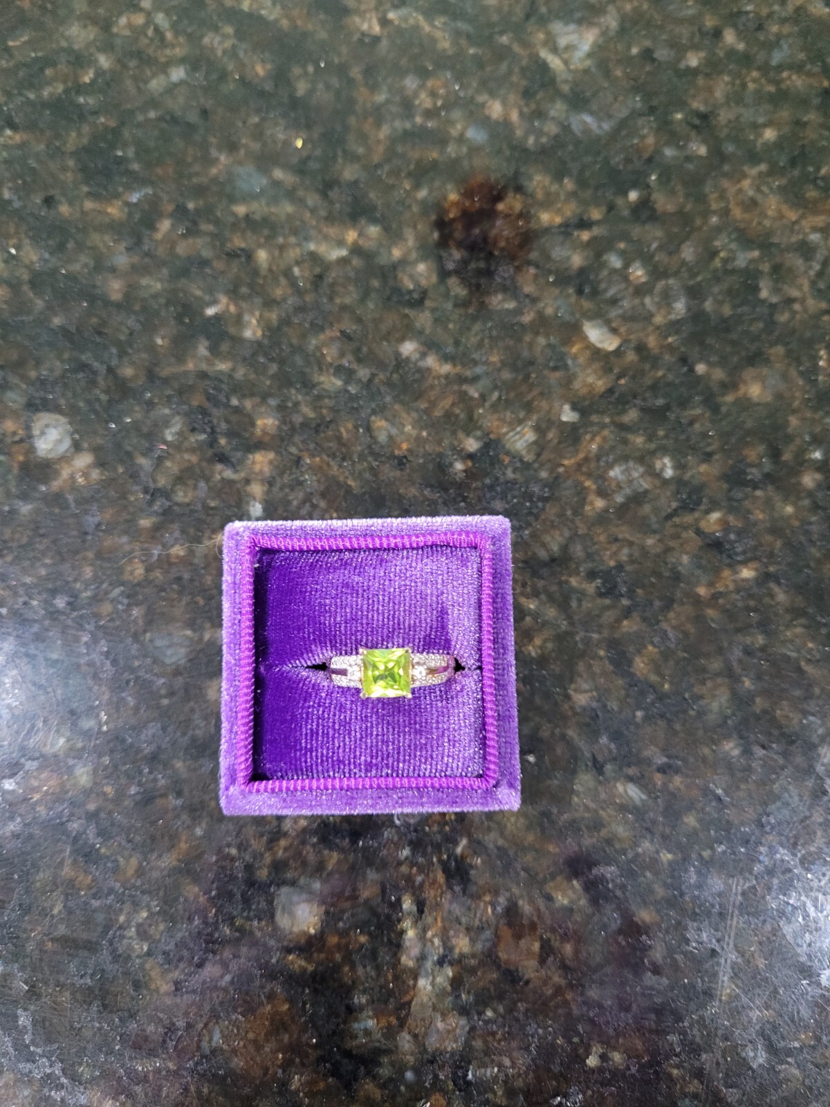 Pretty Princess Diamond Peridot Ring eBay