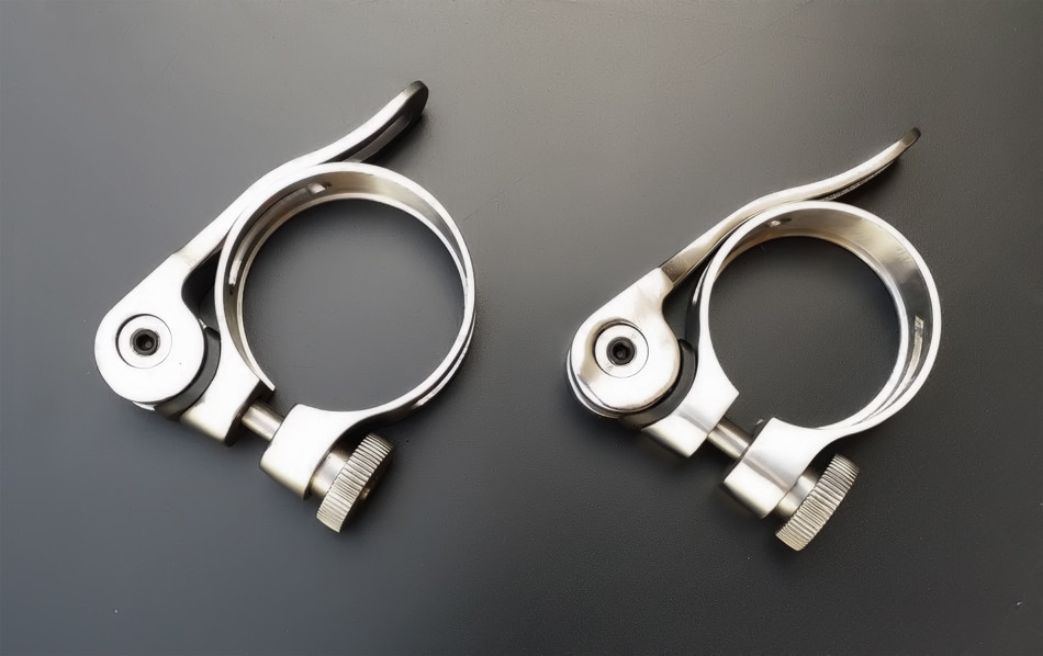 Titanium Ti Quick Release Seatpost Holder Clip Clamp 31.8 / 34.9mm Bicycle Bike