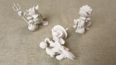 Disneys Paint Your Own Halloween Mickey, Donald & Pluto Plastik Figuren A