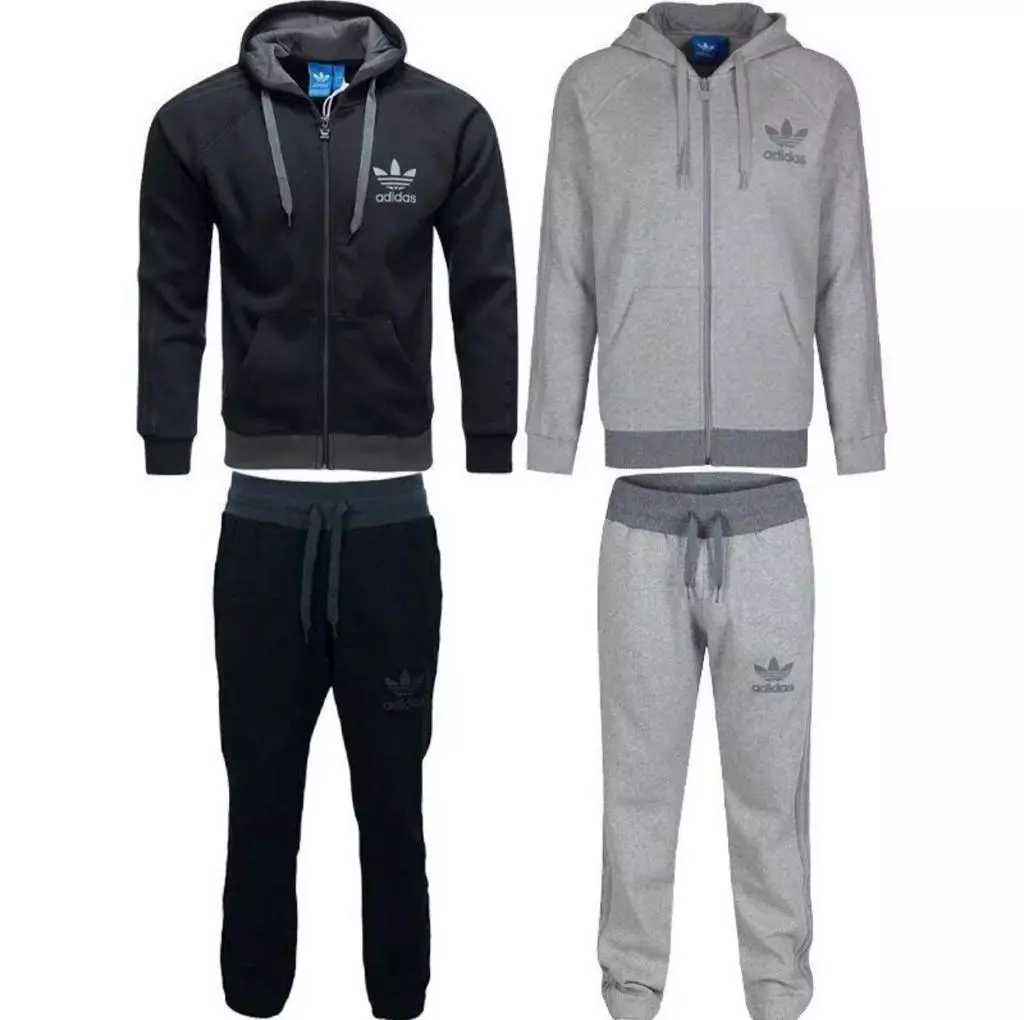 Creta revista Martin Luther King Junior Adidas Full Tracksuit Mens Original SPO Fleece and Jogger Black/Grey S M L  XL | eBay