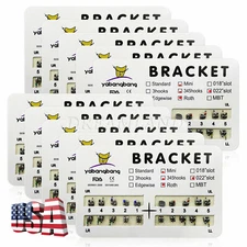 10x Dental Orthodontic Metal Bracket Braces Mini Roth/MBT 022 Slot 3/345Hook