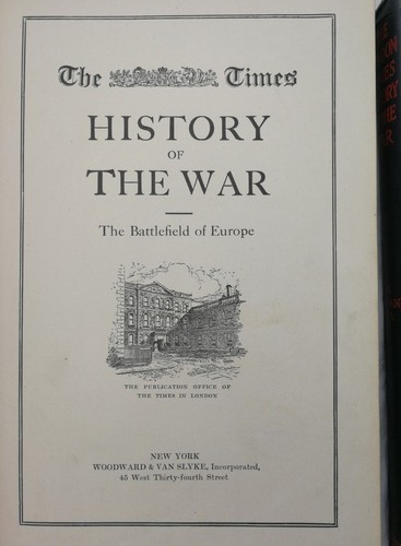 2 Volumes of The Times History of the War Land & Sea Battlefield of Europe - Picture 3 of 6