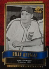 Billy Herman 2003 Upper Deck SP LEGENDARY CUTS No. 11 (1975)