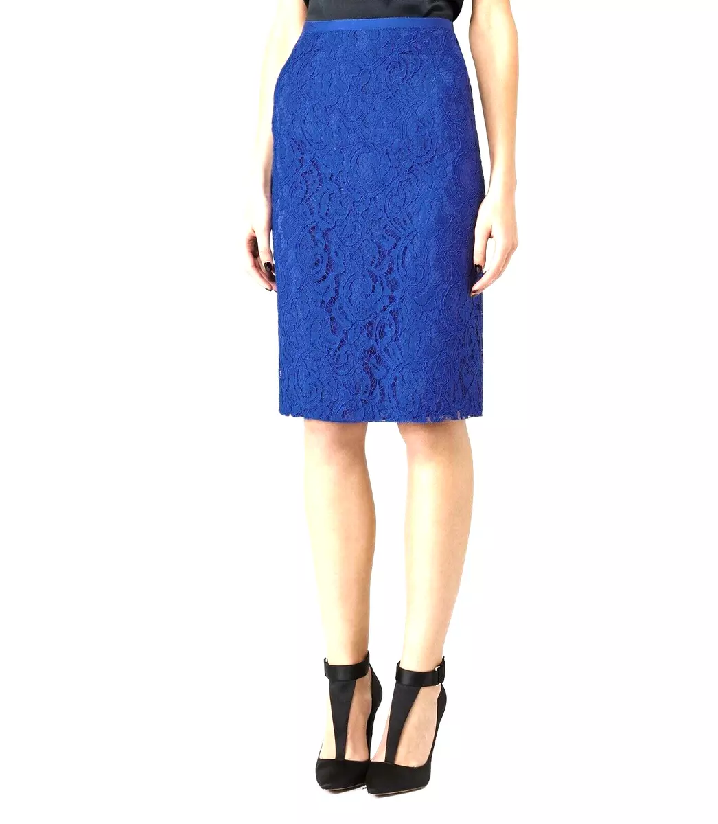 Royal blue cheap skirt lace