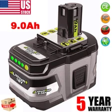 For RYOBI P108 9.0Ah 18V One Plus Lithium-Ion Battery High Capacity 18 Volt New