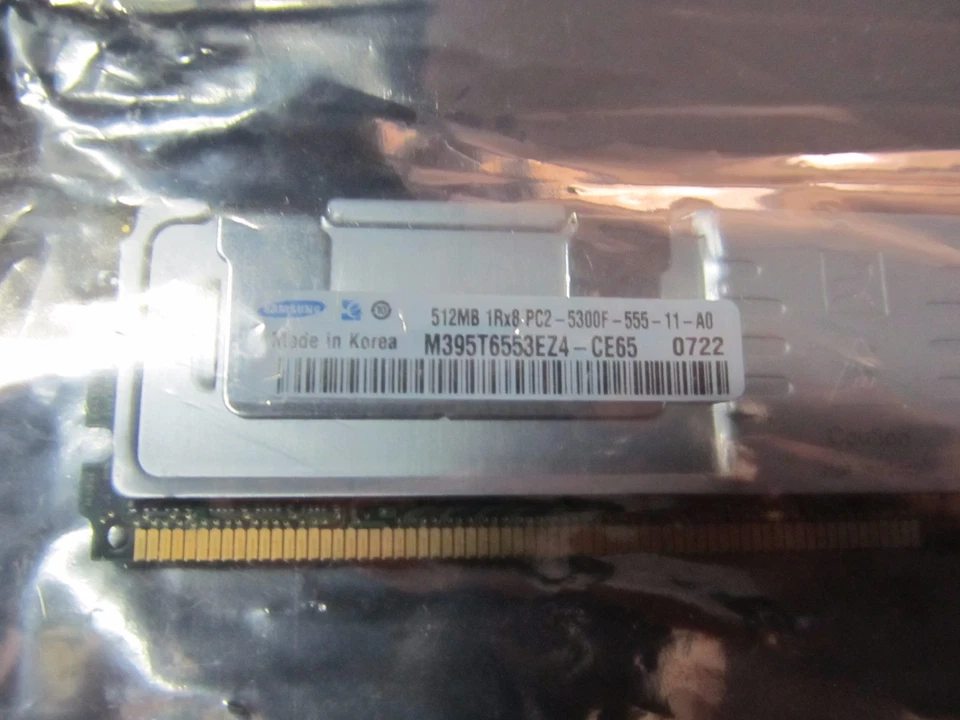 Samsung 512MB  1Rx8 PC2-5300F  RAM - M395T6553EZ4-CE65 - Image 2 of 2
