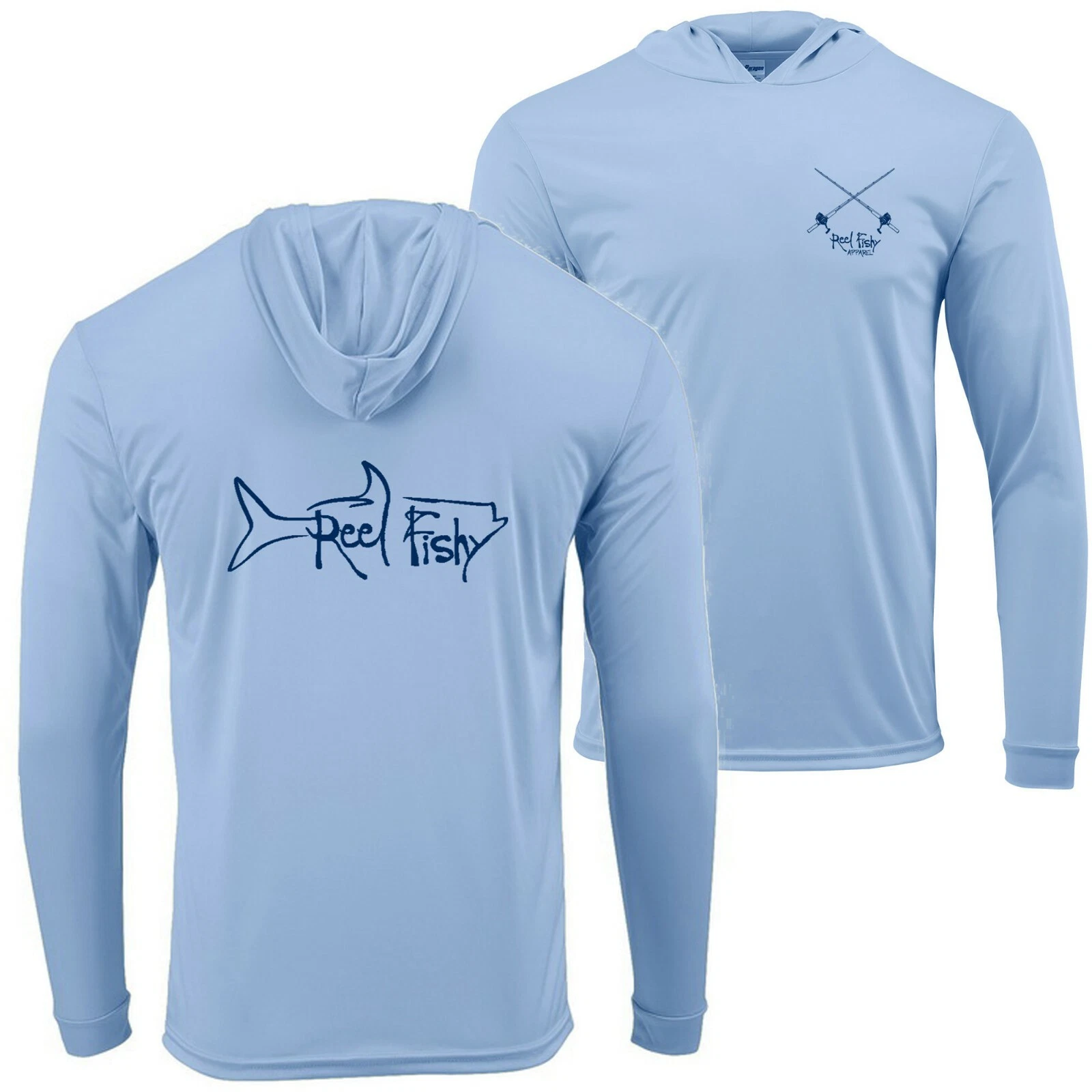 Tarpon Hoodie Performance Fishing Long Sleeve Shirts, 50+ UPF Tarpon Sun Shirts