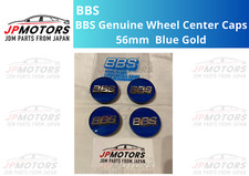 Bbs Wheel Center Caps 56mm Genuine Emblem Blue Gold 3d Logo P5624203 Set 4pcs