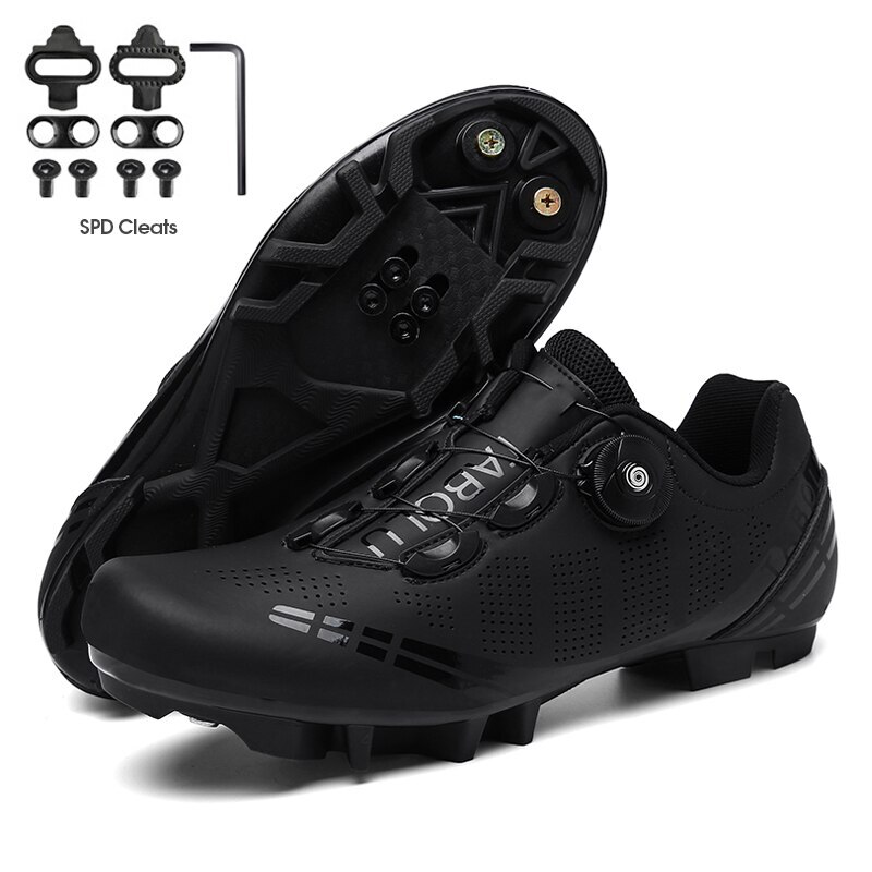 靴 RUTA Men Cycling Sneaker Mtb Mountain Bike Shoes SPD Route Cleats Road