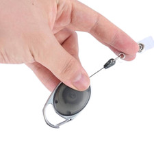 2 Porta chiavi Retrattile Bobina Clip Portachiavi Retrattile auto casa box