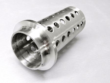Perforated Flask 3-1/2" x 8" Casting Flask Vacuum Casting Stainless 1/8" Wall