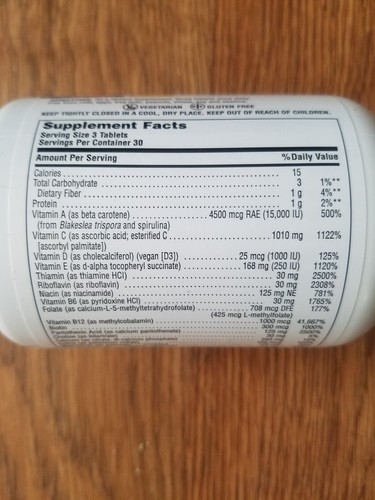 Nature's Plus Source of Life GOLD Multivitamin Mineral 90 Tablets Exp. 2/28 - Picture 4 of 5