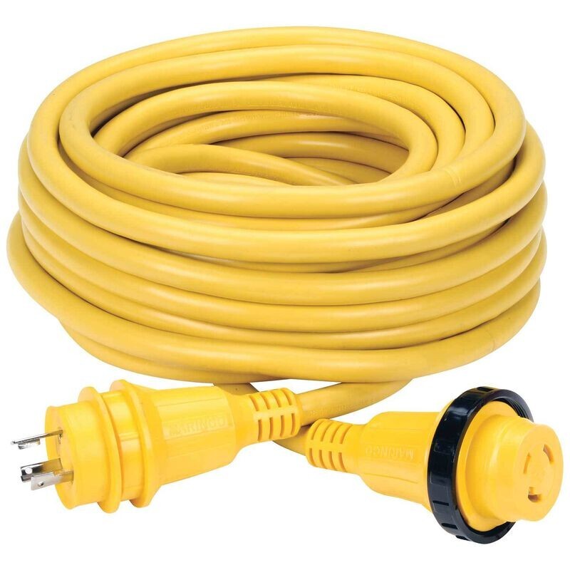 petit.lys MARINCO 202854, 50' Economy Shore Power Cordset, 30A 125V, Yellow