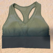 nwt new Victoria's Secret PINK Active Ladies Size XL Sports Bra Ombre blue gray