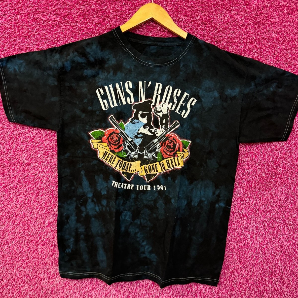Guns N Roses Theatre Tour 1991 Oversized Hard Rock Tie Dye M