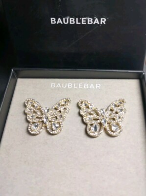 Baublebar Ohrringe Schmetterling Silber und Goldfarben Neu mit Box